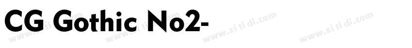 CG Gothic No2字体转换
